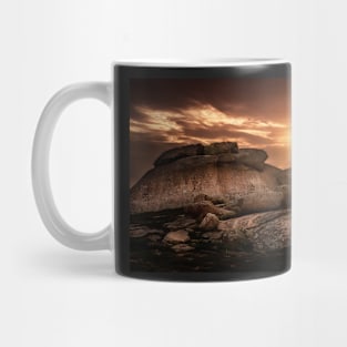 Dog Rocks Sunset Mug